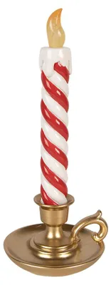 Produktbild von Clayre & Eef Weihnachtsdekorationsfigur Kerzenständer 12x11x26 cm Goldfarbig Kunststoff