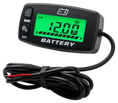 Batterie-Kapazitätsanzeige DC12-48V, Spannungsmesser mit Warnung