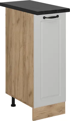 Immagine prodotto di Armadio cucina dispensa alto Vicco R-Line Bianco rustico 30 cm , PL Antracite, Model 53807