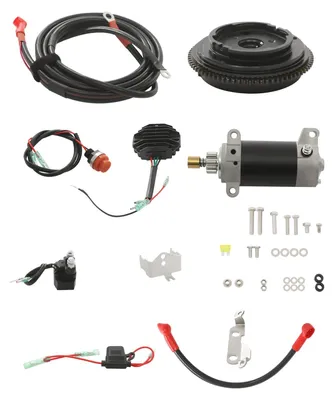 Produktbild von E-Start Kit Außenbordmotor - Umrüstsatz 4-Takt 20 PS - Startermotor Nachrüstsatz Bootsmotor