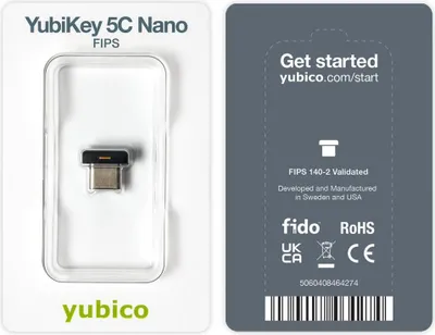 Produktbild von YUBICO YubiKey 5C Nano FIPS Blister Pack