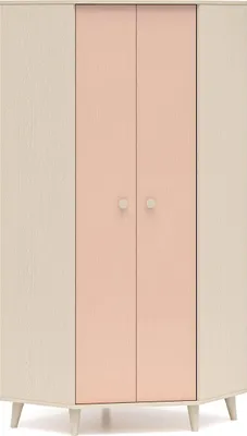 Immagine prodotto di FURNLUX Armadio per bambini Mevel Rosa e Beige 80cm / Colore principale: Rosa / Dimensioni: 80 x 190 x 80 cm