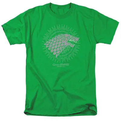 Produktbild von Game of Thrones - "Stark Burst" T-Shirt für Herren/Damen Uni TV38355 (3XL) (Leuchtendes Gelbgrün)