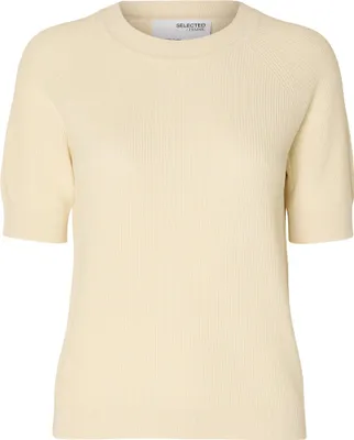 Produktbild von SELECTED FEMME Rundhals Strickpullover mit halblangen Ärmeln Größe: M