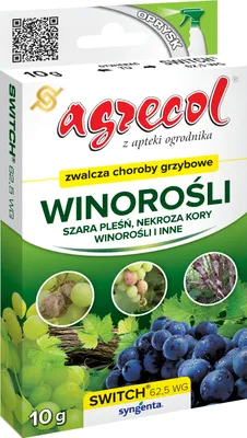 Zdjęcie produktu dla Zwalcza choroby grzybowe winorośli Switch 62,5 WG 10g - Agrecol