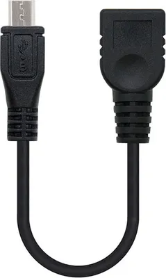 Immagine prodotto di Cavo usb 2.0 otg micro b/m-a/h 0,15m nero nanocable