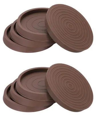 Imagen del producto de Omgoods - Almohadillas de goma para muebles, juego de 8 unidades para proteger el suelo, color marrón