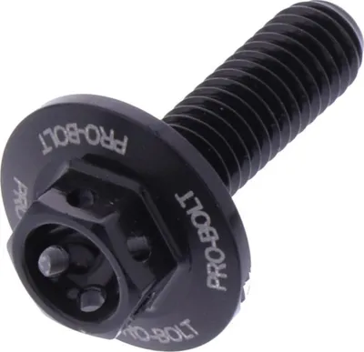 Produktbild von Sechskantschraube JMP Racing schwarz Aluminium M6x1,00x20 mm 60 % leichter