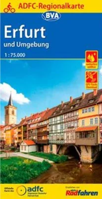 Immagine prodotto di Carta regionale ADFC di Erfurt e dintorni, 1:75.000
