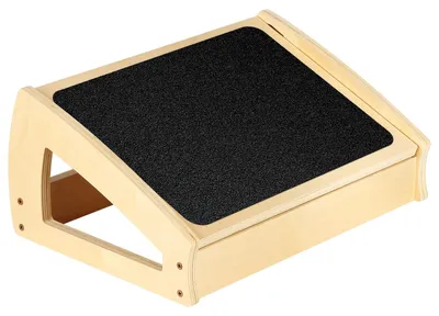 Obrázek produktu pro Opěrka nohou, ergonomický design, výškově nastavitelná, barva přírodního dřeva