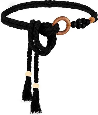 Produktbild von Dünner, weicher Riemenband mit langem, verstellbarem Gurt - für Frauen - universell - langes, bewegliches Gurtband - schwarz - für Rock, Hose, Schulterpolster.
