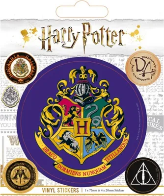 Produktbild von Harry Potter - Hogwarts - Aufkleber, Vinyl 5er-Pack BS2403 (Einheitsgröße) (Bunt)