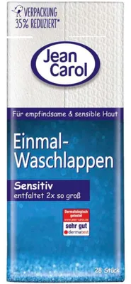 Obrázek produktu pro Jednorázové žínky s kožešinou Sensitive 28 ks