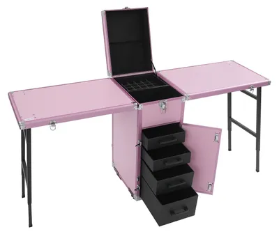 Productafbeelding van Inklapbare Nageltafel - Mobiele Manicure Tafel - Nagelstudio Werkbank - Beauty Tafel - Nageltools Organizer