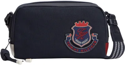 Produktbild von Tommy Hilfiger Herren Crossbody Bag Tasche Heritage Camera Bag mit Logo, Blau (S