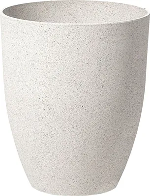 Produktbild von BELIANI Blumentopf Creme 35 x 35 x 42 cm aus Steingemisch Rund Modernes Design