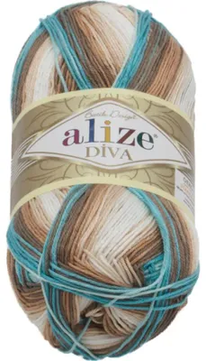 Produktbild von Alize Diva Batik 4603 Strickgarn