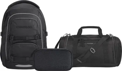 Produktbild von Coocazoo, Schulrucksack-Set PORTER, Black Coal 3-teilig