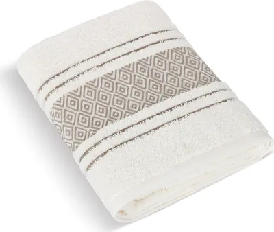 Zdjęcie produktu dla Ręcznik frotte Mozaika 70x140cm 550g kremowy