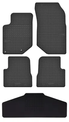 Productafbeelding van Rubberen automatten + tunnelmat voor Peugeot 208 II vanaf 2019 (hatchback) – 5-delig, zwart, op maat – Wielganizator SolidTread