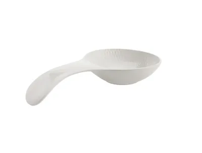 Produktbild von Maxwell & Williams Diamonds Round Ablage für Löffel, Löffelablage, Besteckablage, Porzellan, Weiß, 22.5 cm, DV0139
