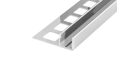 Obrázek produktu pro KP7/1 profil pro vsazení skla ACARA, nerez V2A lesk, 13 mm, 2,5 m