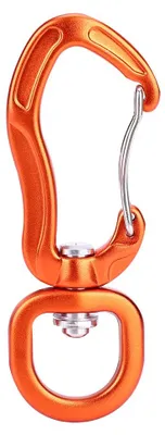 Zdjęcie produktu dla Aluminiowa hamakowa klamra bezpieczeństwa do wspinaczki Karabińczyk Quickdraw Szybkozaczep (pomarańczowy)