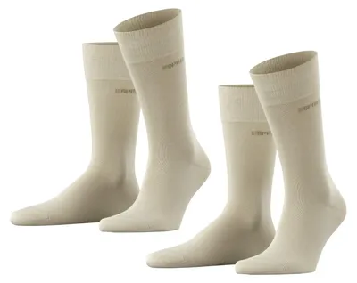 Productafbeelding van ESPRIT heren sokken, basic, effen, multipack M, katoen, 2 paar, beige