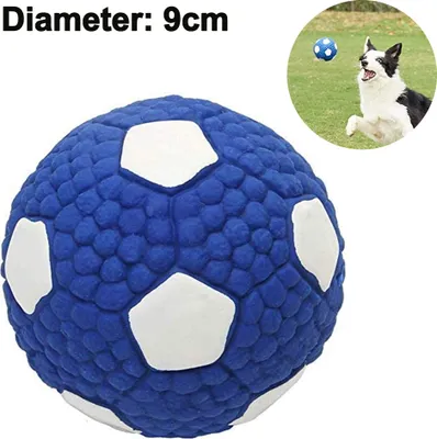 Produktbild von Hundeball Unzerstörbar,Hundespielzeug Quitschend,Hundespielzeug Ball,Hundeball,Hundebälle Quietscher,Squeaker Ball Hundespielzeug,für Zähne Reinigen und Zahnfleisch Massieren, aus Gummi