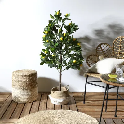 Produktbild von Kunstzitronenbaum im Topf 120 cm