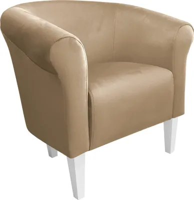 Obrázek produktu pro Křeslo Milo nohy 20 cm bílé světle hnědé MG06