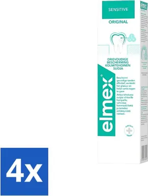 Obrázek produktu pro Zubní pasta Elmex Sensitive Original 75 ml - hodnotné balení - 4 kusy