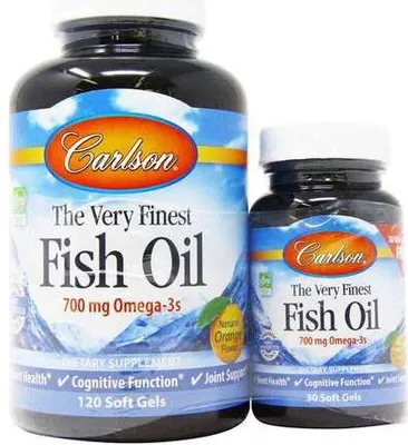 Produktbild von Carlson Labs Fischöl Orange 150 Weichkapseln