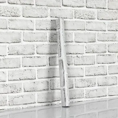 Zdjęcie produktu dla Tapeta samoprzylepna biała cegła kamień 44X600CM folia meblowa kuchnia
