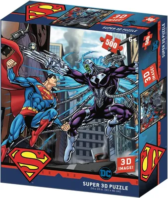 Produktbild von Prime 3d Superman Vs Brainiac Dc Comics Lentikular Puzzle 500 Stücke Mehrfarbig Kinder Mehrfarbig One Size