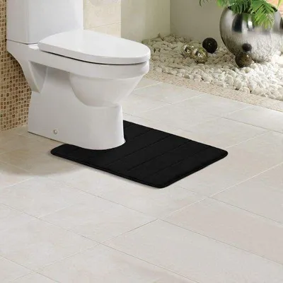 Obrázek produktu pro Protiskluzová koupelnová rohož z pěnového materiálu pro toaletu/WC, omyvatelná