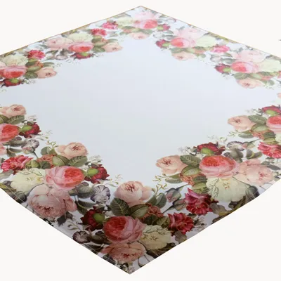 Productafbeelding van Tafelkleed met rozenmotief, 40 x 40 cm