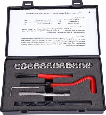 Immagine prodotto di Set di maschi filettatori in acciaio inossidabile per tubi interni, 17 pezzi, M10x1,25.