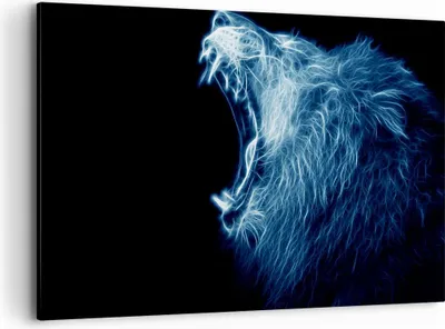Produktbild von Bild auf Leinwand - Leinwandbild - Abstraktion Tier - 100x70cm - Wand Bild - Wanddeko - Wandbilder - Leinwanddruck - Bilder - Kunstdruck - Wanddekoration - Leinwand bilder - Wandkunst - AA100x70-3797