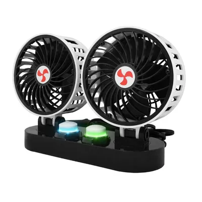Produktbild von Auto KFZ Ventilator Doppellüfter für Zigarettenanzünder einstellbar 2x5" 24V
