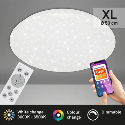 Produktbild von Deckenleuchte Briloner Sternenhimmel Deckenlampe WIFI App-Steuerung RGB SmartHome