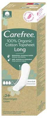 Image de Carefree long 100% Organic Coton Topsheet (24 Stück)