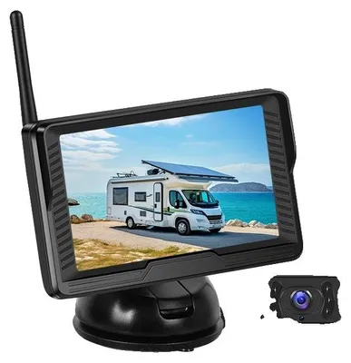 Produktbild von Rückfahrkamera, kabellose Konnektivität, HD-Display, 4,3-Zoll IP69