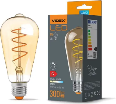 Produktbild von LED-Glühbirne E27 ST64 4W 28W Glühfaden dimmbar