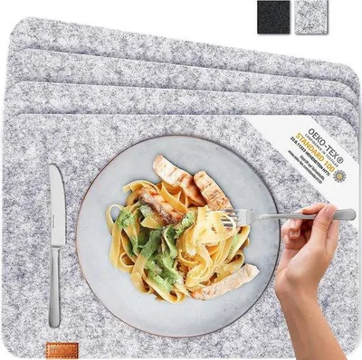 Obrázok produktu pre Hranaté podložky pod tanier, sada 4 ks
