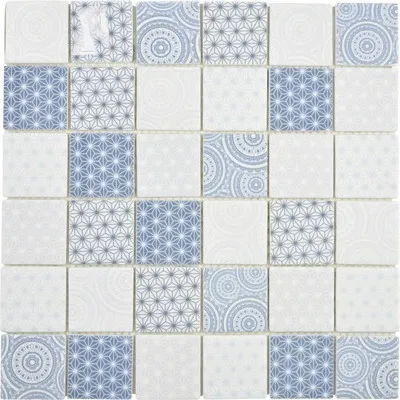 Produktbild von Glasmosaik Emily 41 30x30 cm Blau