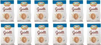 Produktbild von 12x Divella Gaietti Shortbread Kekse mit frischer italienischer Sahne 400g biscuits cookies