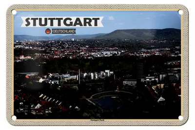 Produktbild von Blechschild Städte Stuttgart Nord Deutschland 18x12cm Dekoration