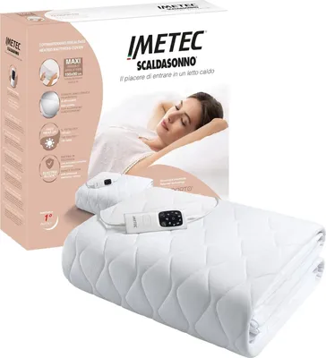 Immagine prodotto di Riscaldaletto Scaldasonno Imetec 16728 Coperta Cuscino Elettrico 150 W Bianco