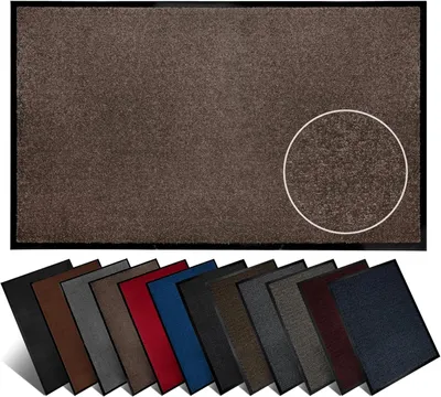 Produktbild von Furni24 Schmutzfangmatte Fußmatte 80 x 200 cm Beige – Rutschfeste & Waschbare Türmatte für Innen & Außen